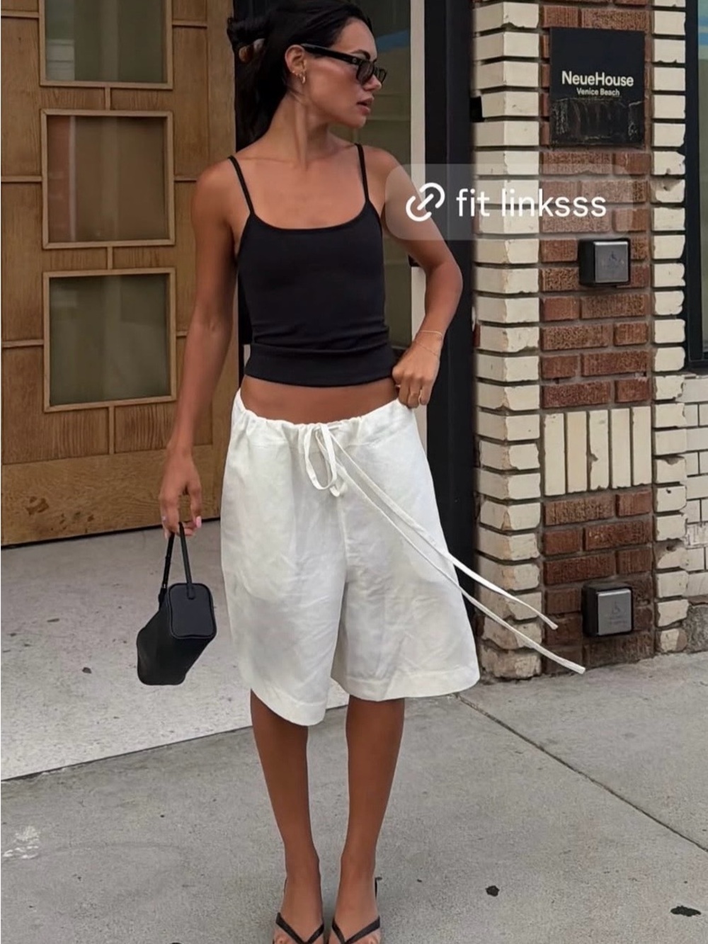Venroy Silk Linen Drawstring Short